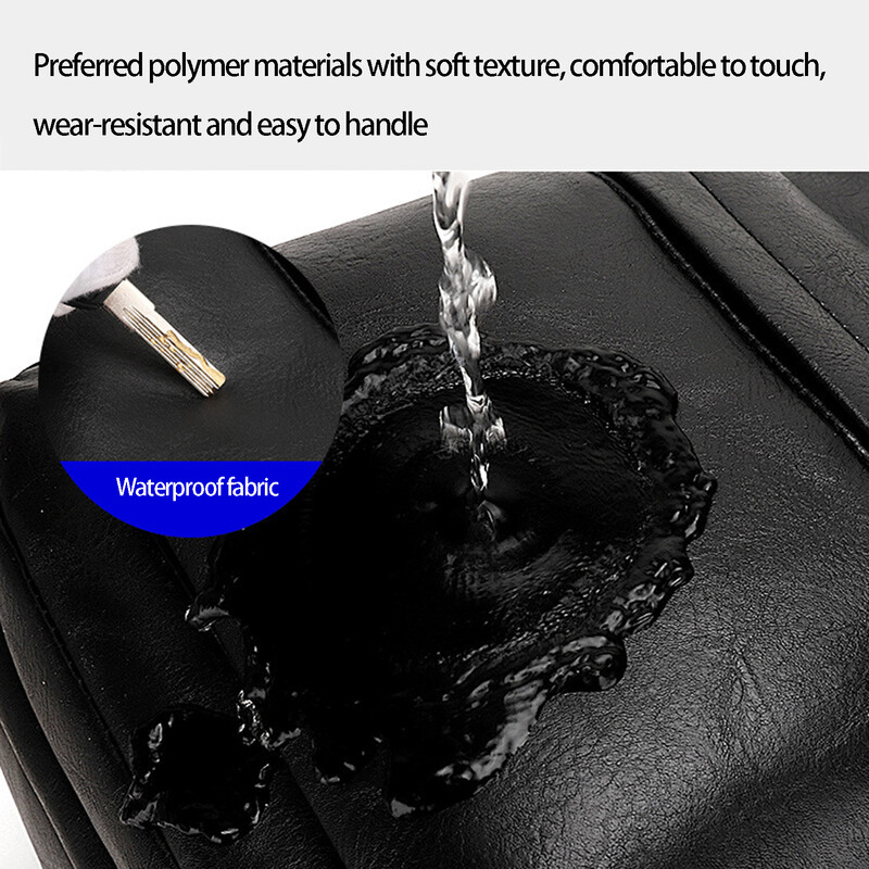 Férfi üzleti utazó laptop hátizsák nagy kapacitású vízálló karcálló lopásgátló PU bőr kültéri számítógépes hátizsákok