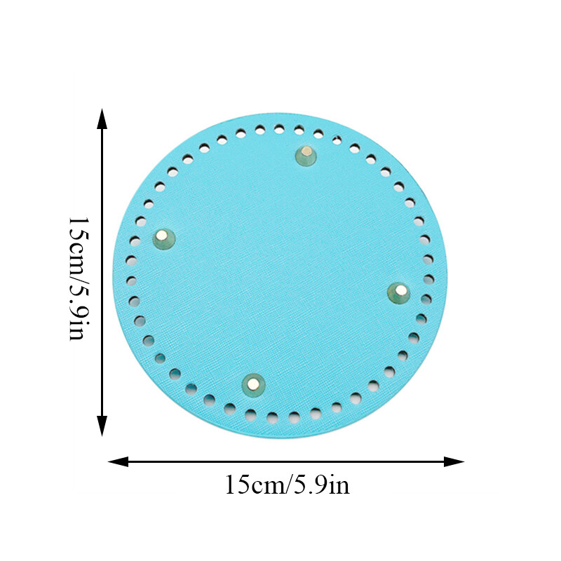 15 cm-es kerek táska alsó PU bőr válltáskák alsó táska kiegészítők kötéshez táskák barkácsolás kézzel készített Crossbody táskák alapja forró