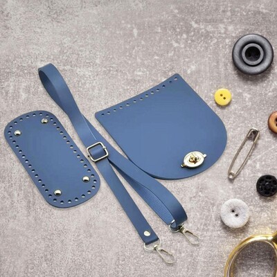 Háčkovaná spodná časť tašky, nastaviteľný ramenný popruh z PU kože, sada popruhov na tašku, crossbody taška, kabelka, tote, ručne vyrobená