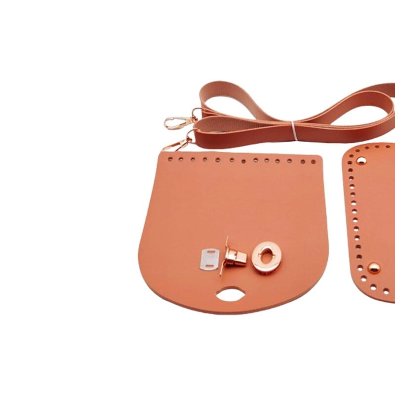 Háčkovaná spodná časť tašky, nastaviteľný ramenný popruh z PU kože, sada popruhov na tašku, crossbody taška, kabelka, tote, ručne vyrobená