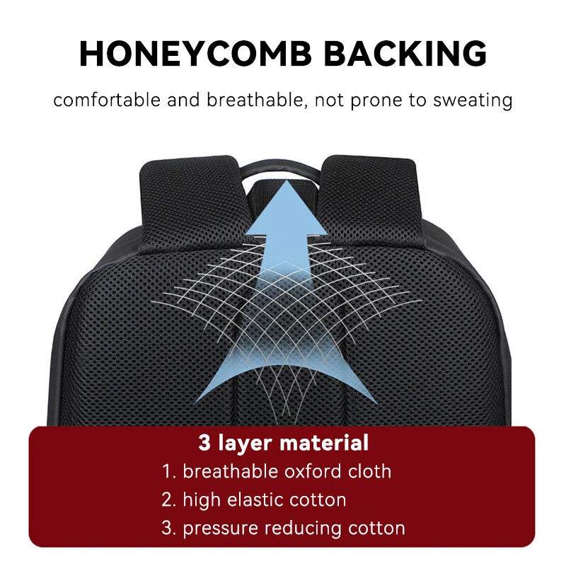 Férfi hátizsák nagy kapacitású, vízálló utazó hátizsák, többfunkciós, fényvisszaverő, lélegző 17,3 hüvelykes laptop diáktáskák