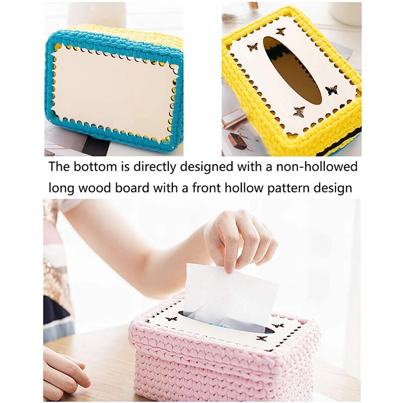 2 vnt mediniai dugniniai maišeliai stačiakampis dugnas krepšys medinis pagrindas namų dekoravimui „pasidaryk pats“ krepšelio audimo reikmenys amatų audinių dėžutės lenta