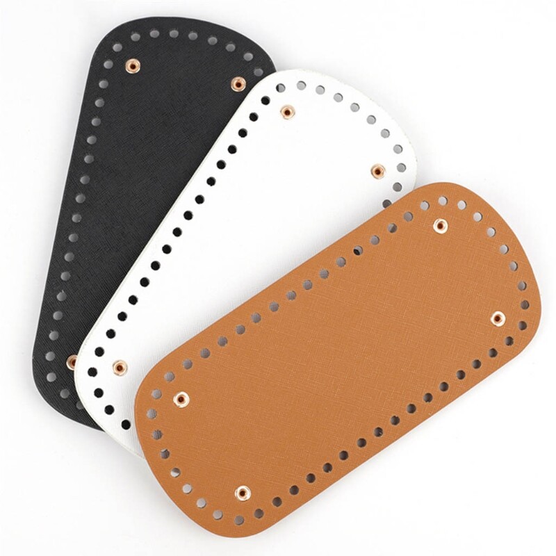 Táska alsó formázó barkács kötés horgolt PU bőr kézitáska pénztárca talpformázó alsó pánttal, vödör táska kellékek