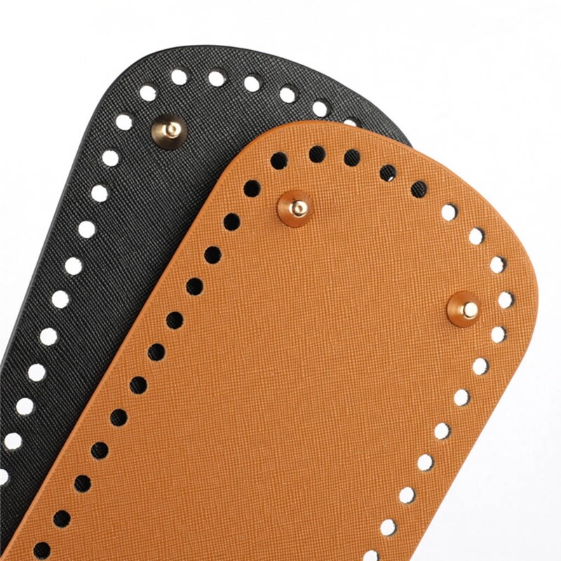 Táska alsó formázó barkács kötés horgolt PU bőr kézitáska pénztárca talpformázó alsó pánttal, vödör táska kellékek