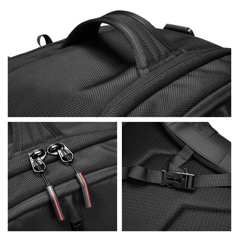 Vyriška kuprinė Vyriškas kelioninis krepšys Prabangus lauko žygių krepšys Juodas nešiojamojo kompiuterio krepšys didelės talpos daugiafunkcinė sportinė vandeniui atspari rankinė