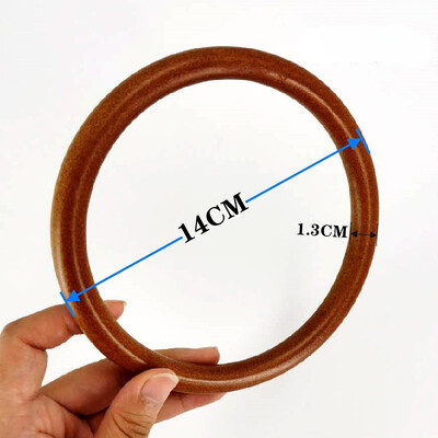 1 vnt. apvali D formos medinio krepšio rankena Metalinio žiedo rankinės rankenos keitimas „pasidaryk pats“ piniginė, bagažas, rankų darbo priedai, maišelių gamyba