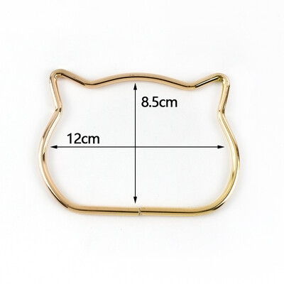 1 vnt. apvali D formos medinio krepšio rankena Metalinio žiedo rankinės rankenos keitimas „pasidaryk pats“ piniginė, bagažas, rankų darbo priedai, maišelių gamyba