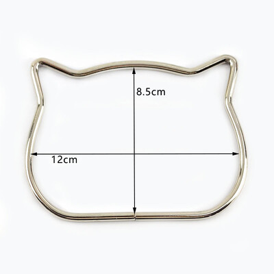 1 vnt. apvali D formos medinio krepšio rankena Metalinio žiedo rankinės rankenos keitimas „pasidaryk pats“ piniginė, bagažas, rankų darbo priedai, maišelių gamyba