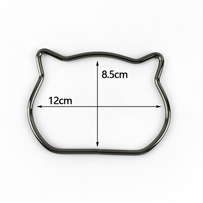 1 vnt. apvali D formos medinio krepšio rankena Metalinio žiedo rankinės rankenos keitimas „pasidaryk pats“ piniginė, bagažas, rankų darbo priedai, maišelių gamyba