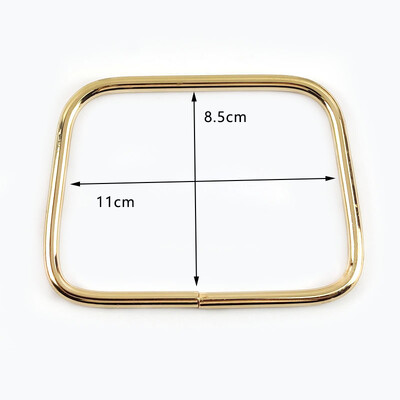 1 vnt. apvali D formos medinio krepšio rankena Metalinio žiedo rankinės rankenos keitimas „pasidaryk pats“ piniginė, bagažas, rankų darbo priedai, maišelių gamyba