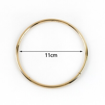 1 vnt. apvali D formos medinio krepšio rankena Metalinio žiedo rankinės rankenos keitimas „pasidaryk pats“ piniginė, bagažas, rankų darbo priedai, maišelių gamyba