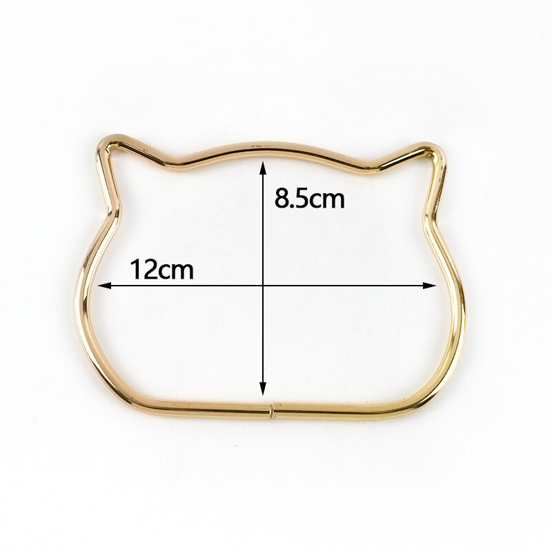 1 vnt. apvali D formos medinio krepšio rankena Metalinio žiedo rankinės rankenos keitimas „pasidaryk pats“ piniginė, bagažas, rankų darbo priedai, maišelių gamyba