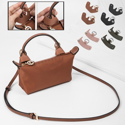 Somas pārveidošanas aksesuāri Longchamp mini somas siksnām Bez sitiena īstas ādas plecu siksnas Crossbody Conversion