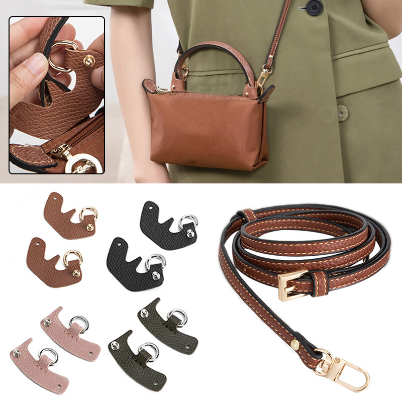 Accesorii de transformare a geanților pentru mini curele pentru geanți Longchamp, curea de umăr din piele naturală fără lovituri Conversie pe corp