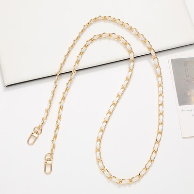 60 cm ilgio PU odinės metalinės grandinės krepšio dirželis Crossbody Mados rankinėms Pečių krepšio dirželis Mobiliojo telefono keitimo priedai