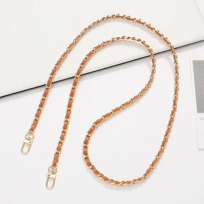 60 cm ilgio PU odinės metalinės grandinės krepšio dirželis Crossbody Mados rankinėms Pečių krepšio dirželis Mobiliojo telefono keitimo priedai