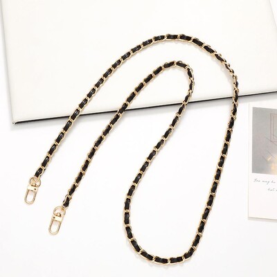 60 cm ilgio PU odinės metalinės grandinės krepšio dirželis Crossbody Mados rankinėms Pečių krepšio dirželis Mobiliojo telefono keitimo priedai