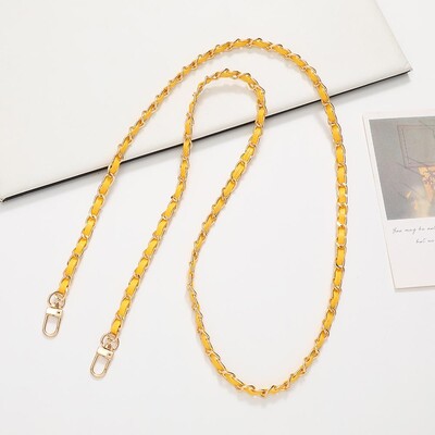 60 cm ilgio PU odinės metalinės grandinės krepšio dirželis Crossbody Mados rankinėms Pečių krepšio dirželis Mobiliojo telefono keitimo priedai