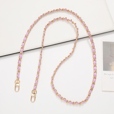 60 cm ilgio PU odinės metalinės grandinės krepšio dirželis Crossbody Mados rankinėms Pečių krepšio dirželis Mobiliojo telefono keitimo priedai