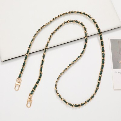 60 cm ilgio PU odinės metalinės grandinės krepšio dirželis Crossbody Mados rankinėms Pečių krepšio dirželis Mobiliojo telefono keitimo priedai