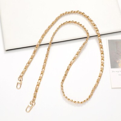 60 cm ilgio PU odinės metalinės grandinės krepšio dirželis Crossbody Mados rankinėms Pečių krepšio dirželis Mobiliojo telefono keitimo priedai