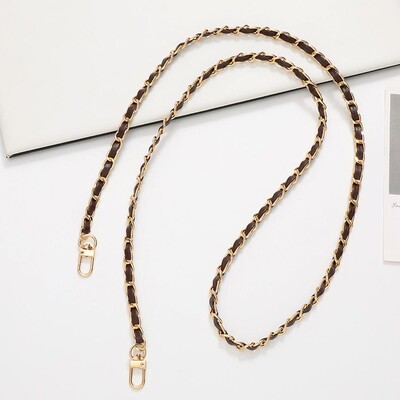 60 cm ilgio PU odinės metalinės grandinės krepšio dirželis Crossbody Mados rankinėms Pečių krepšio dirželis Mobiliojo telefono keitimo priedai