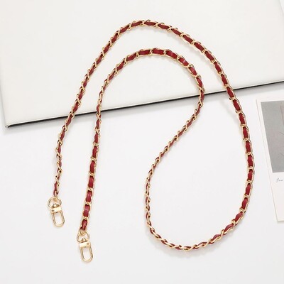 60 cm ilgio PU odinės metalinės grandinės krepšio dirželis Crossbody Mados rankinėms Pečių krepšio dirželis Mobiliojo telefono keitimo priedai