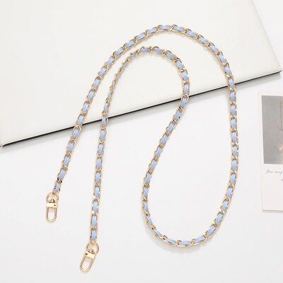 60 cm ilgio PU odinės metalinės grandinės krepšio dirželis Crossbody Mados rankinėms Pečių krepšio dirželis Mobiliojo telefono keitimo priedai