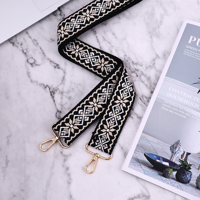 Curea de umăr pentru femei de modă Cârlige de hardware Lungimea poate fi reglată liber Accesorii de călătorie Curea de umăr lată la modă