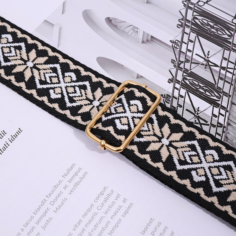 Curea de umăr pentru femei de modă Cârlige de hardware Lungimea poate fi reglată liber Accesorii de călătorie Curea de umăr lată la modă