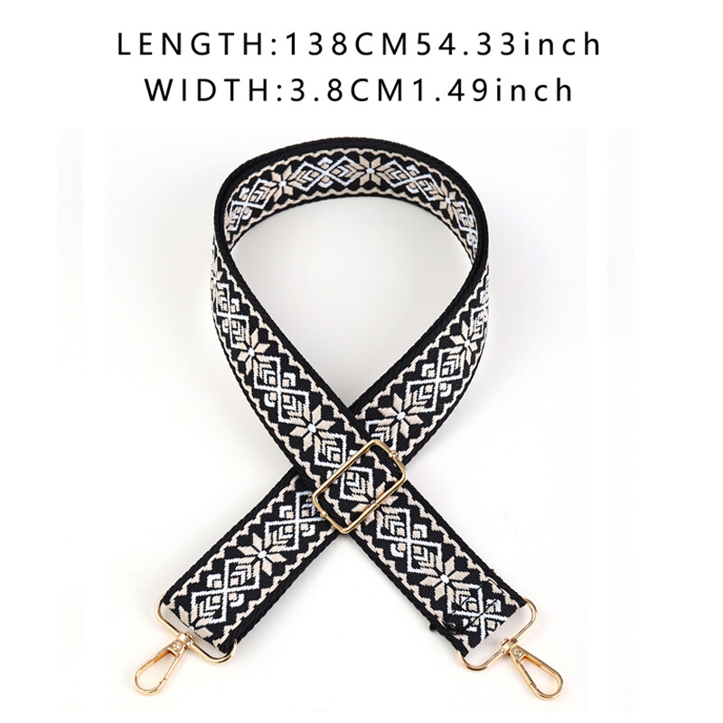Curea de umăr pentru femei de modă Cârlige de hardware Lungimea poate fi reglată liber Accesorii de călătorie Curea de umăr lată la modă