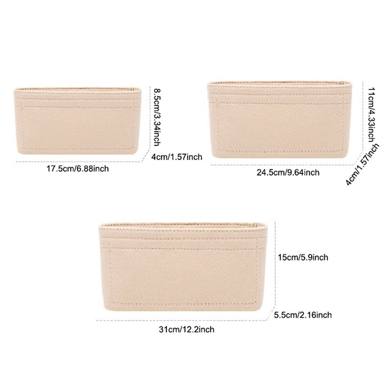 1 db filcbetétes táskarendező, sminkrendezők, bélés tökéletes márkás női kézitáskákhoz és kozmetikai táskákhoz
