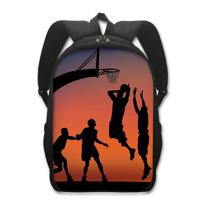 Rucsac cu imprimeu baschet pentru adolescenți, băieți, copii, genți de școală, rucsac pentru bărbați, geantă de călătorie în aer liber, rucsaci sport pentru laptop