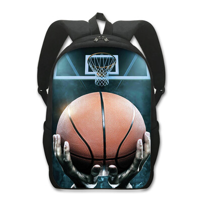 Rucsac cu imprimeu baschet pentru adolescenți, băieți, copii, genți de școală, rucsac pentru bărbați, geantă de călătorie în aer liber, rucsaci sport pentru laptop