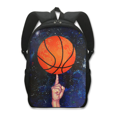 Rucsac cu imprimeu baschet pentru adolescenți, băieți, copii, genți de școală, rucsac pentru bărbați, geantă de călătorie în aer liber, rucsaci sport pentru laptop