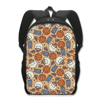 Rucsac cu imprimeu baschet pentru adolescenți, băieți, copii, genți de școală, rucsac pentru bărbați, geantă de călătorie în aer liber, rucsaci sport pentru laptop
