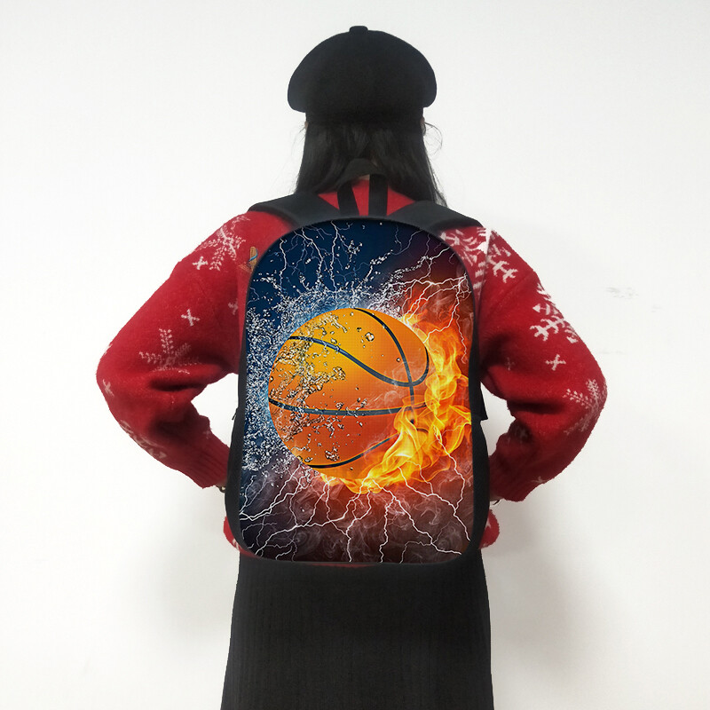Rucsac cu imprimeu baschet pentru adolescenți, băieți, copii, genți de școală, rucsac pentru bărbați, geantă de călătorie în aer liber, rucsaci sport pentru laptop