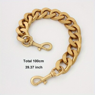 1vnt „pasidaryk pats“ lydinio metalo piniginės rankenos krepšio grandinėlė retro aukso pečių krepšys aliuminio grandinėlė, sunkios storos rankinės grandinės žavesys