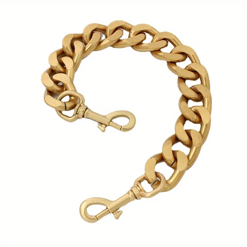 1vnt „pasidaryk pats“ lydinio metalo piniginės rankenos krepšio grandinėlė retro aukso pečių krepšys aliuminio grandinėlė, sunkios storos rankinės grandinės žavesys