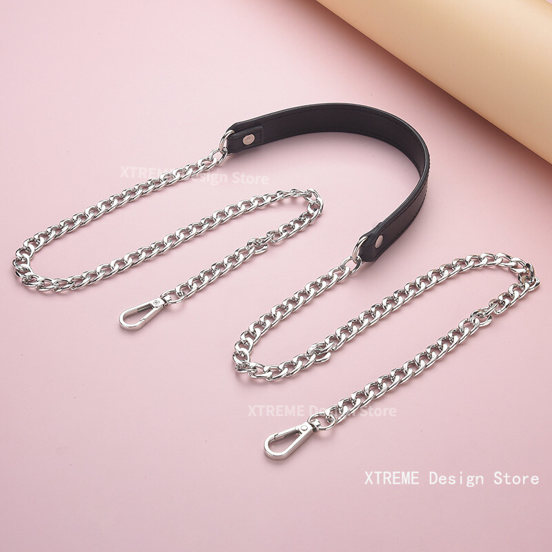 125 cm-es fém PU bőr pántok kézitáska pénztárcához lánc övtáska csere fogantyúk vállpántok barkács kiegészítők