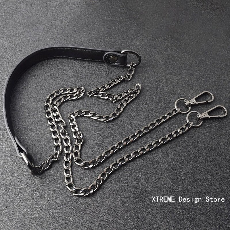 125 cm-es fém PU bőr pántok kézitáska pénztárcához lánc övtáska csere fogantyúk vállpántok barkács kiegészítők