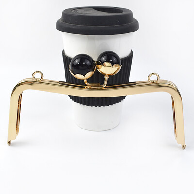 1/2 vnt. 20 cm perlamutrinė galvutė, metalinė rankinė, krepšio rankena, bučinio užsegimas moterims rankinės piniginės siuvimo laikikliai „pasidaryk pats“ krepšiai, priedai