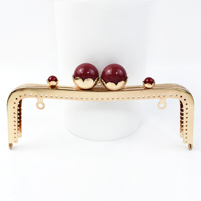 1/2 vnt. 20 cm perlamutrinė galvutė, metalinė rankinė, krepšio rankena, bučinio užsegimas moterims rankinės piniginės siuvimo laikikliai „pasidaryk pats“ krepšiai, priedai