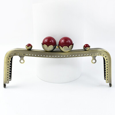 1/2 vnt. 20 cm perlamutrinė galvutė, metalinė rankinė, krepšio rankena, bučinio užsegimas moterims rankinės piniginės siuvimo laikikliai „pasidaryk pats“ krepšiai, priedai