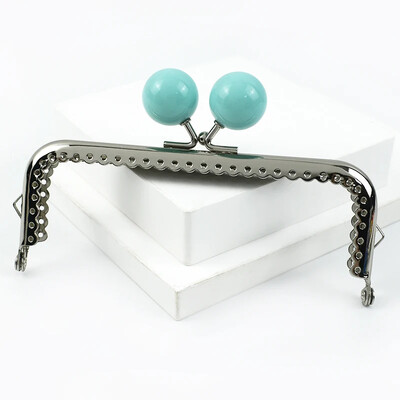 1vnt Deepeel 12,5 cm metalinio krepšio rankena moterims piniginės rėmas spalvotas karoliukas rankinė Bučinys užsegimas "pasidaryk pats" siuvimo laikikliai Krepšiai Priedai