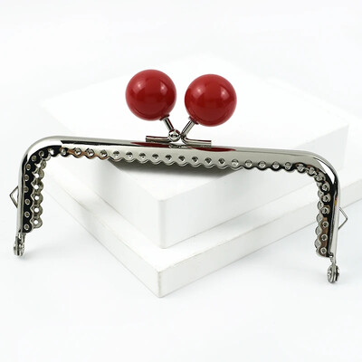 1vnt Deepeel 12,5 cm metalinio krepšio rankena moterims piniginės rėmas spalvotas karoliukas rankinė Bučinys užsegimas "pasidaryk pats" siuvimo laikikliai Krepšiai Priedai