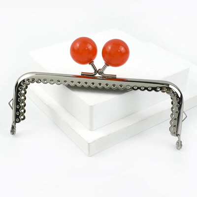 1vnt Deepeel 12,5 cm metalinio krepšio rankena moterims piniginės rėmas spalvotas karoliukas rankinė Bučinys užsegimas "pasidaryk pats" siuvimo laikikliai Krepšiai Priedai