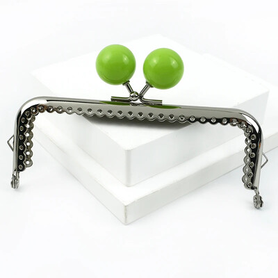 1vnt Deepeel 12,5 cm metalinio krepšio rankena moterims piniginės rėmas spalvotas karoliukas rankinė Bučinys užsegimas "pasidaryk pats" siuvimo laikikliai Krepšiai Priedai