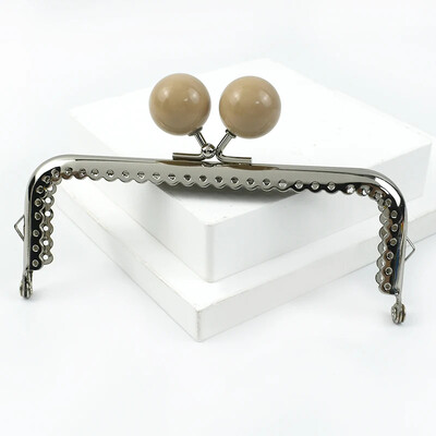 1vnt Deepeel 12,5 cm metalinio krepšio rankena moterims piniginės rėmas spalvotas karoliukas rankinė Bučinys užsegimas "pasidaryk pats" siuvimo laikikliai Krepšiai Priedai