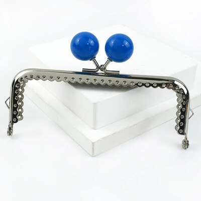 1vnt Deepeel 12,5 cm metalinio krepšio rankena moterims piniginės rėmas spalvotas karoliukas rankinė Bučinys užsegimas "pasidaryk pats" siuvimo laikikliai Krepšiai Priedai